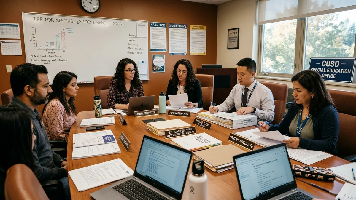 Manifestation Determination Review (MDR) special education legal rights and parent advocacy